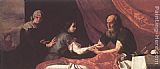 Jusepe De Ribera Famous Paintings - Jacob Receives Isaac's Blessing